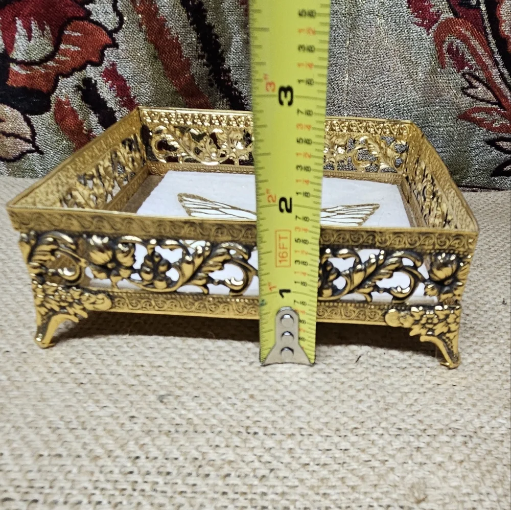 Vintage Filigree Square Napkin Holder